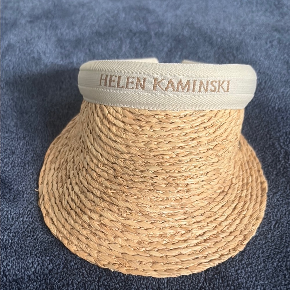 Helen Kaminski Tan Straw Visor